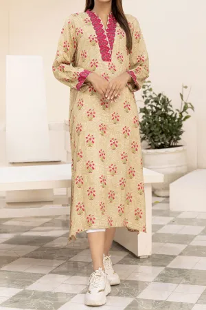 1PIECE DIGITAL PRINT LINEN KURTA  |  DPLK-75