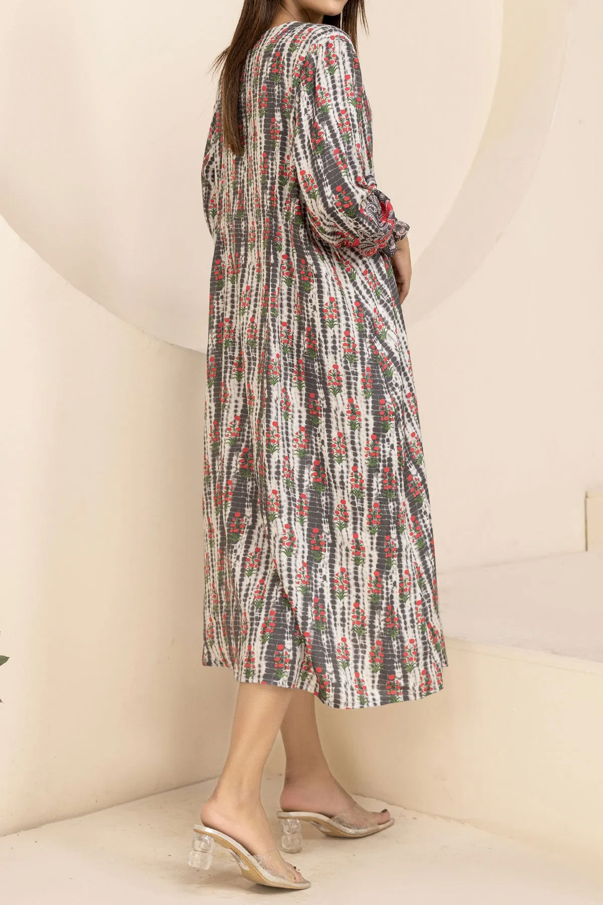 1PIECE DIGITAL PRINT LINEN KURTA  |  DPLK-82