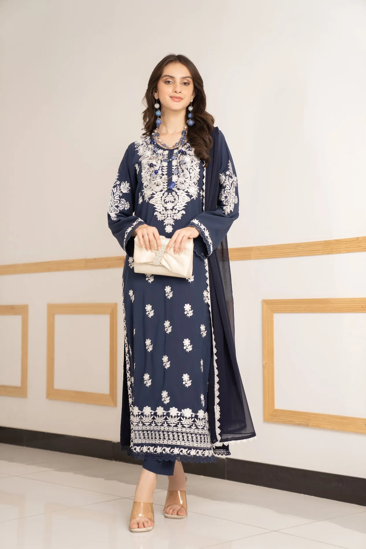 3PC READY TO WEAR LINEN DRESS 04