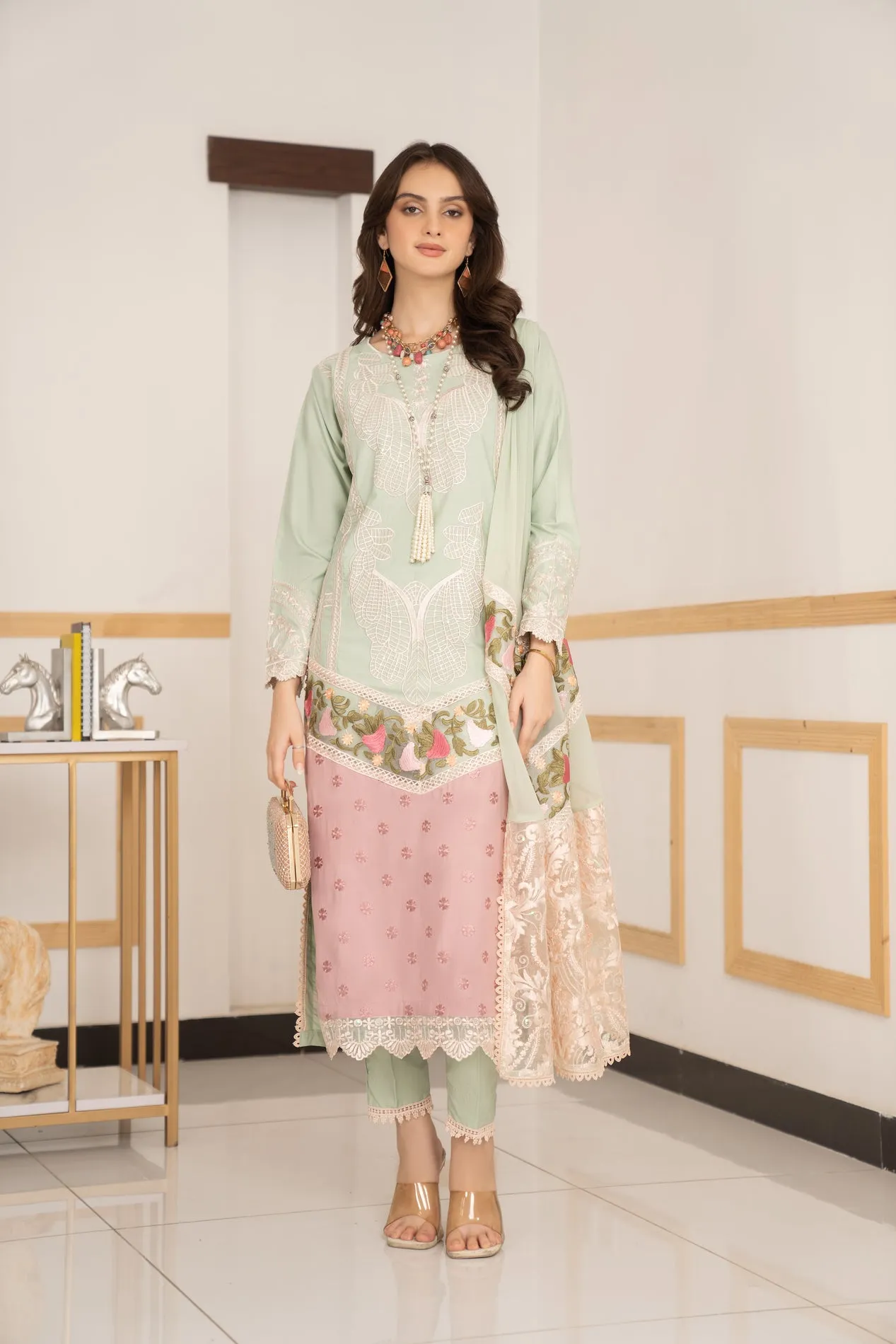 3PC READY TO WEAR LINEN DRESS 05
