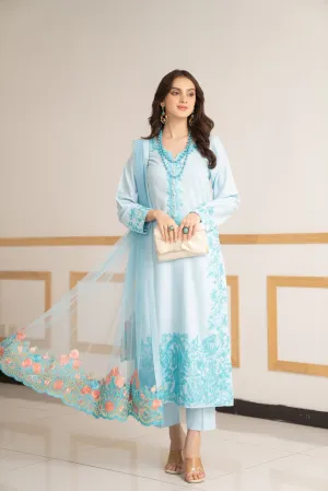 3PC READY TO WEAR LINEN DRESS 11