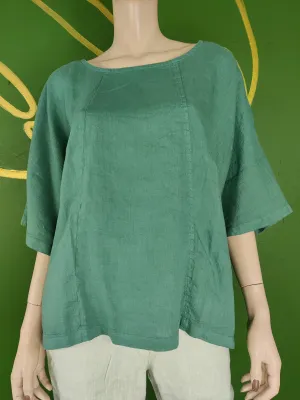 Back Buttons Detail Blouse Curve