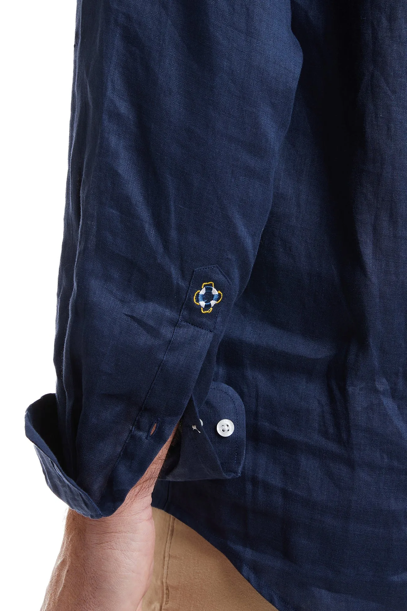 Chase Shirt Nantucket Navy Linen