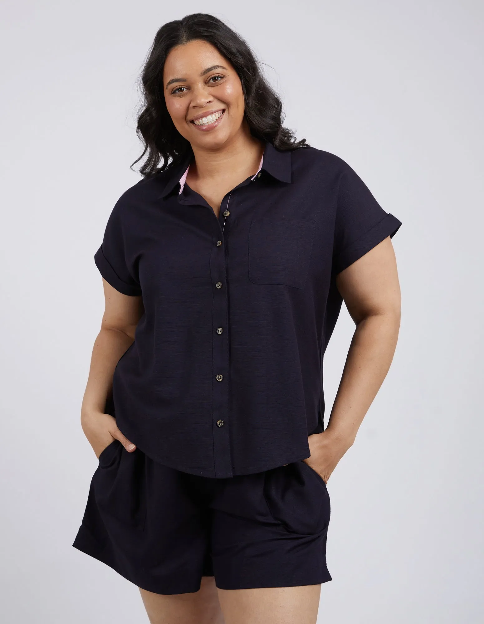 Clem Shirt Dark Sapphire