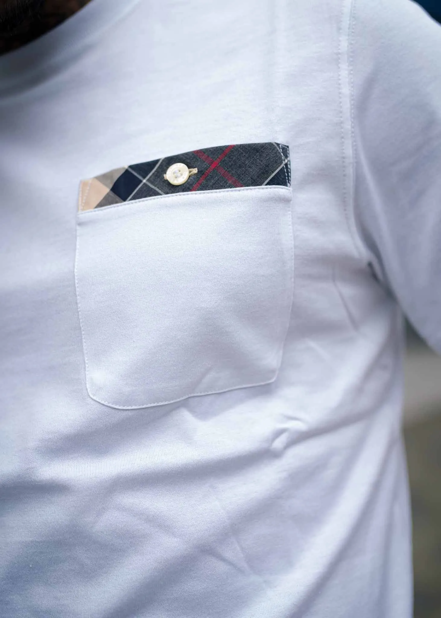 Durness Taschen-T-Shirt - wei