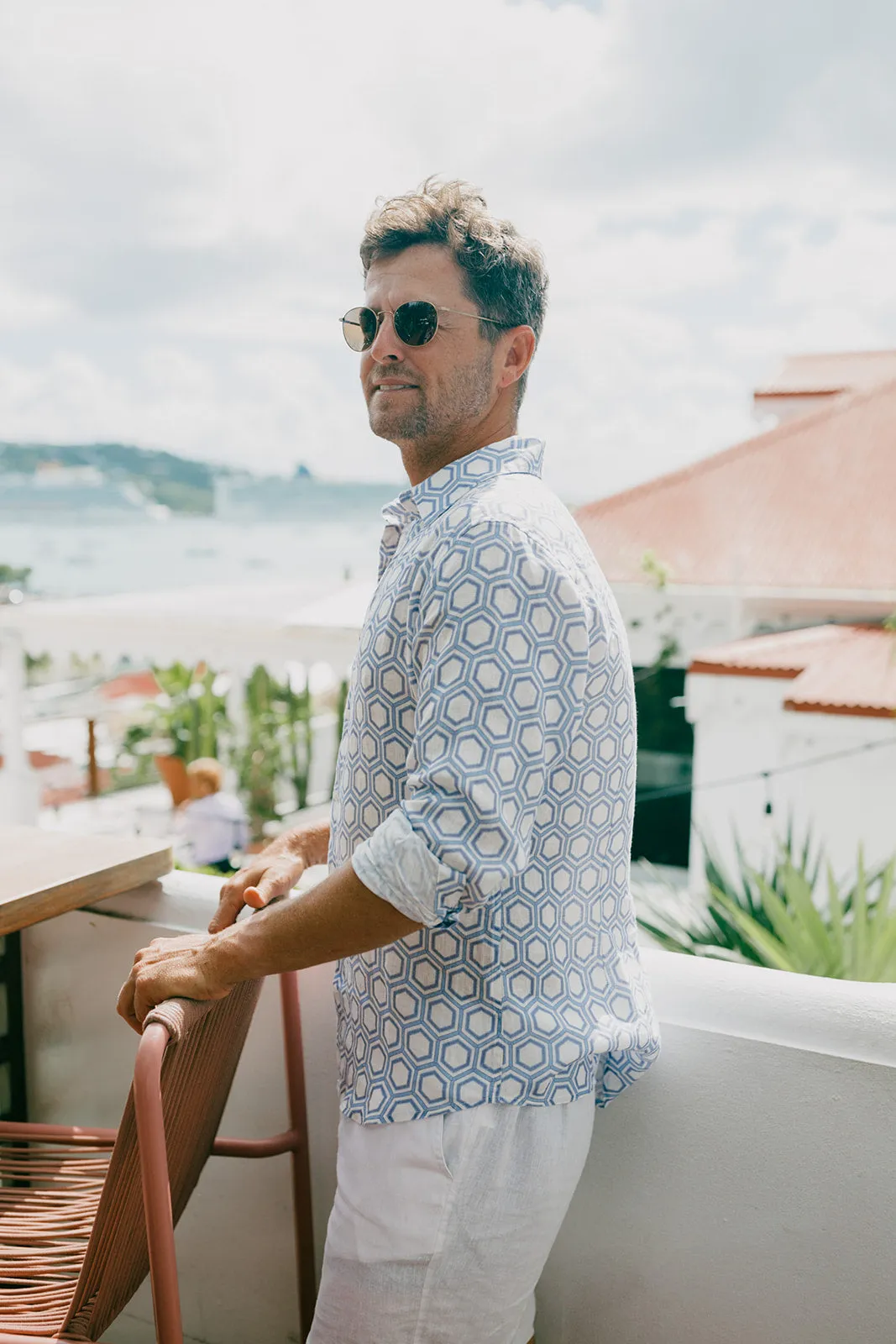 Jeremy Linen Shirt - Lavender Honey