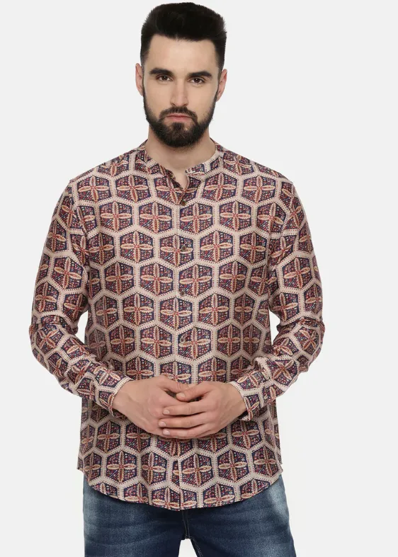 Line Bemberg Geometric Print shirt