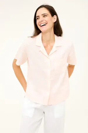 Maddie Camp Shirt - Barely Pink