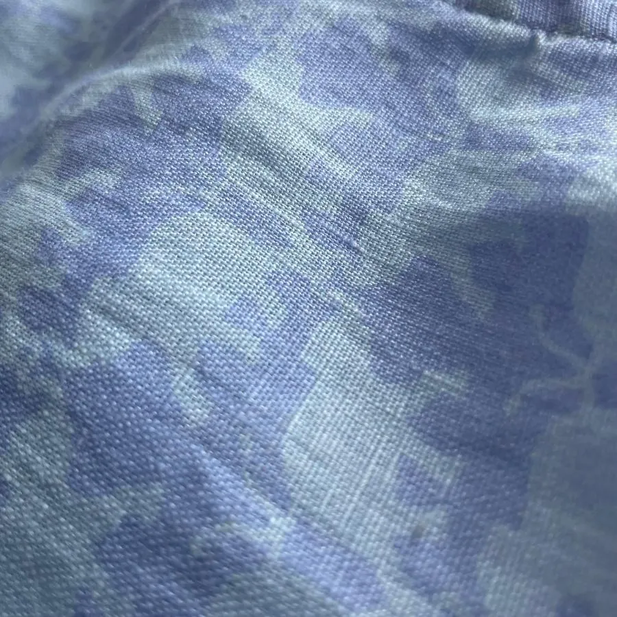 Men's Elephant Dance Blue Abaco Linen Shirt