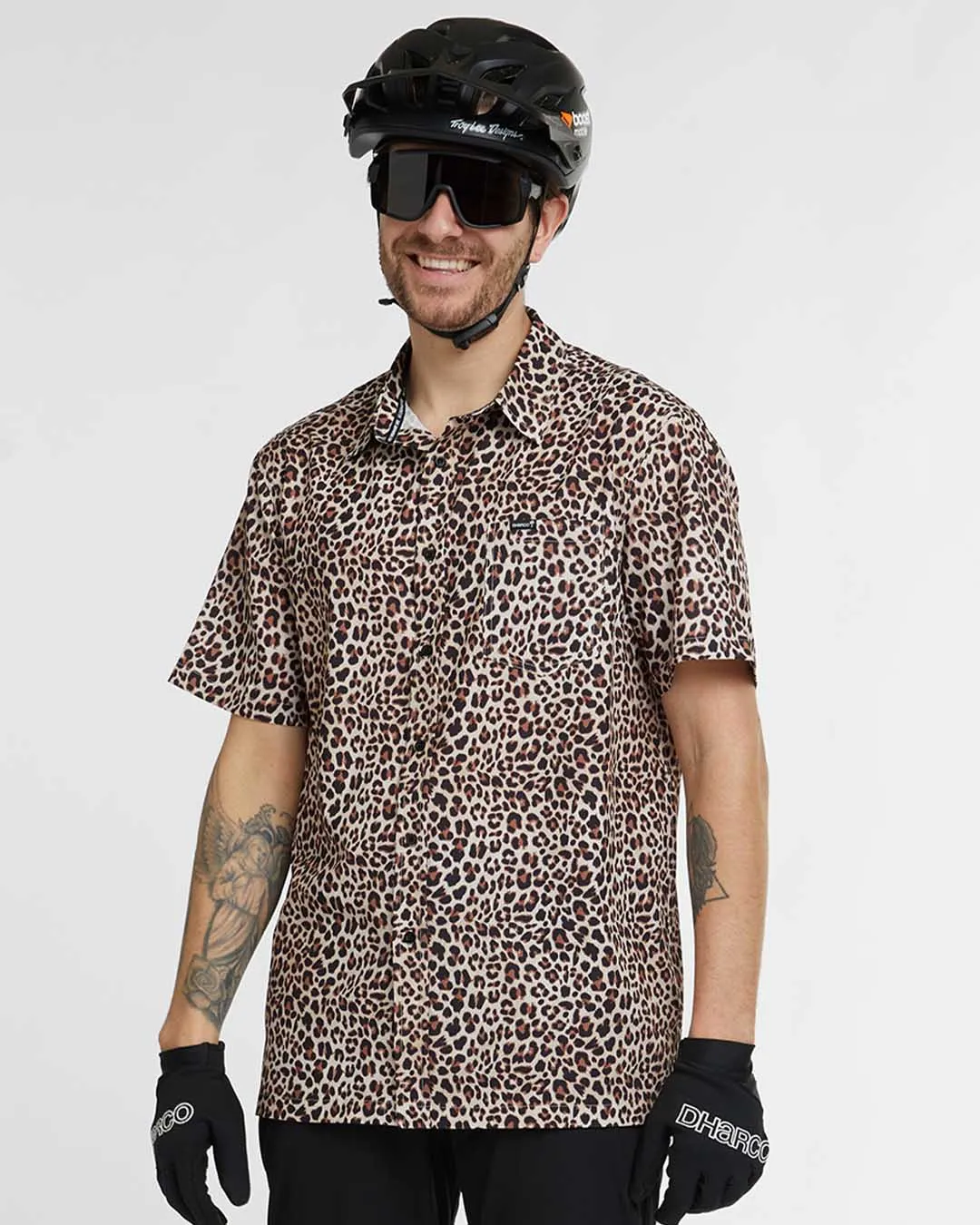 Mens Tech Party Shirt | Leopard