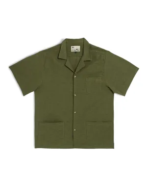 Olive Linen Traveler Shirt