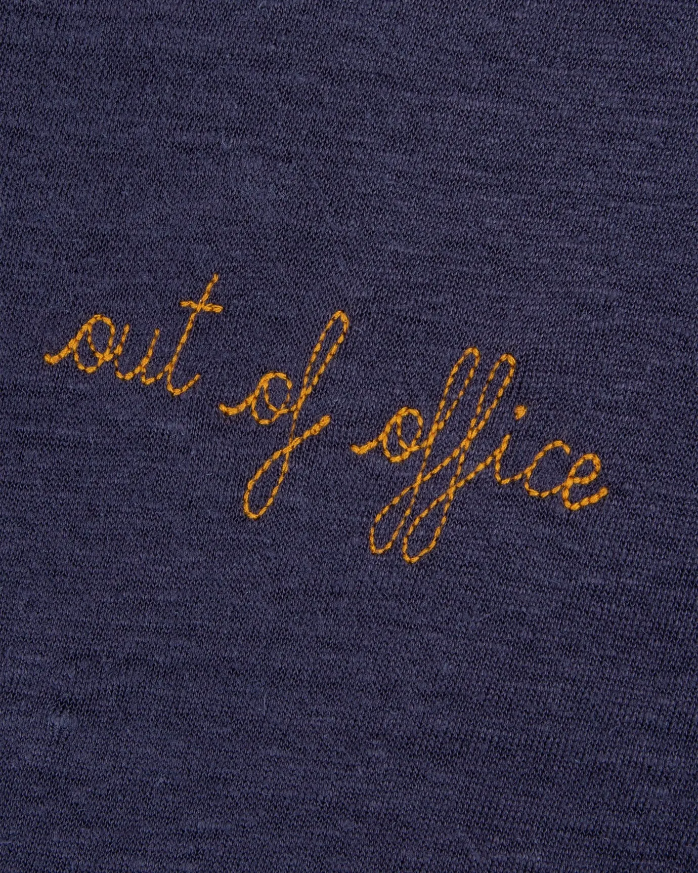 "Out Of Office" linen villiers t-shirt