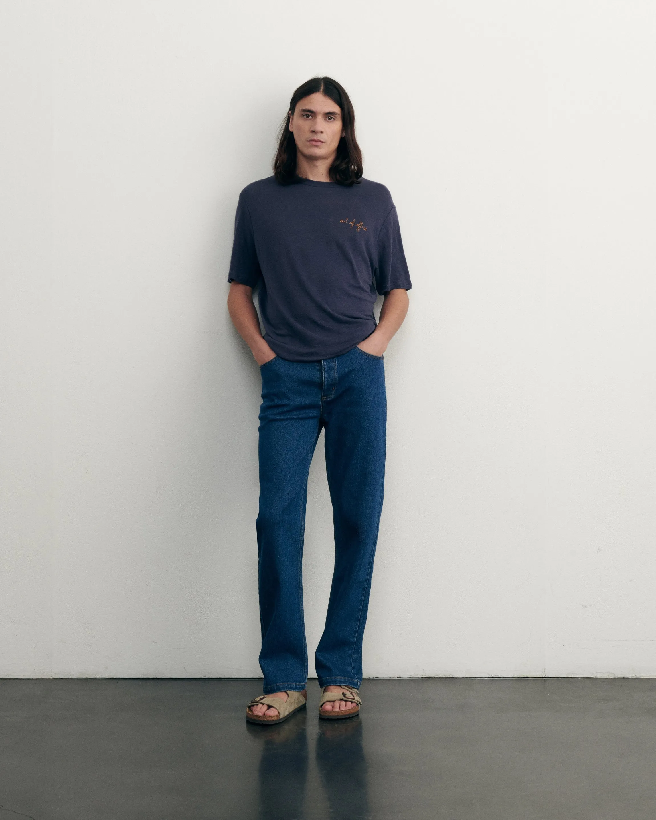 "Out Of Office" linen villiers t-shirt