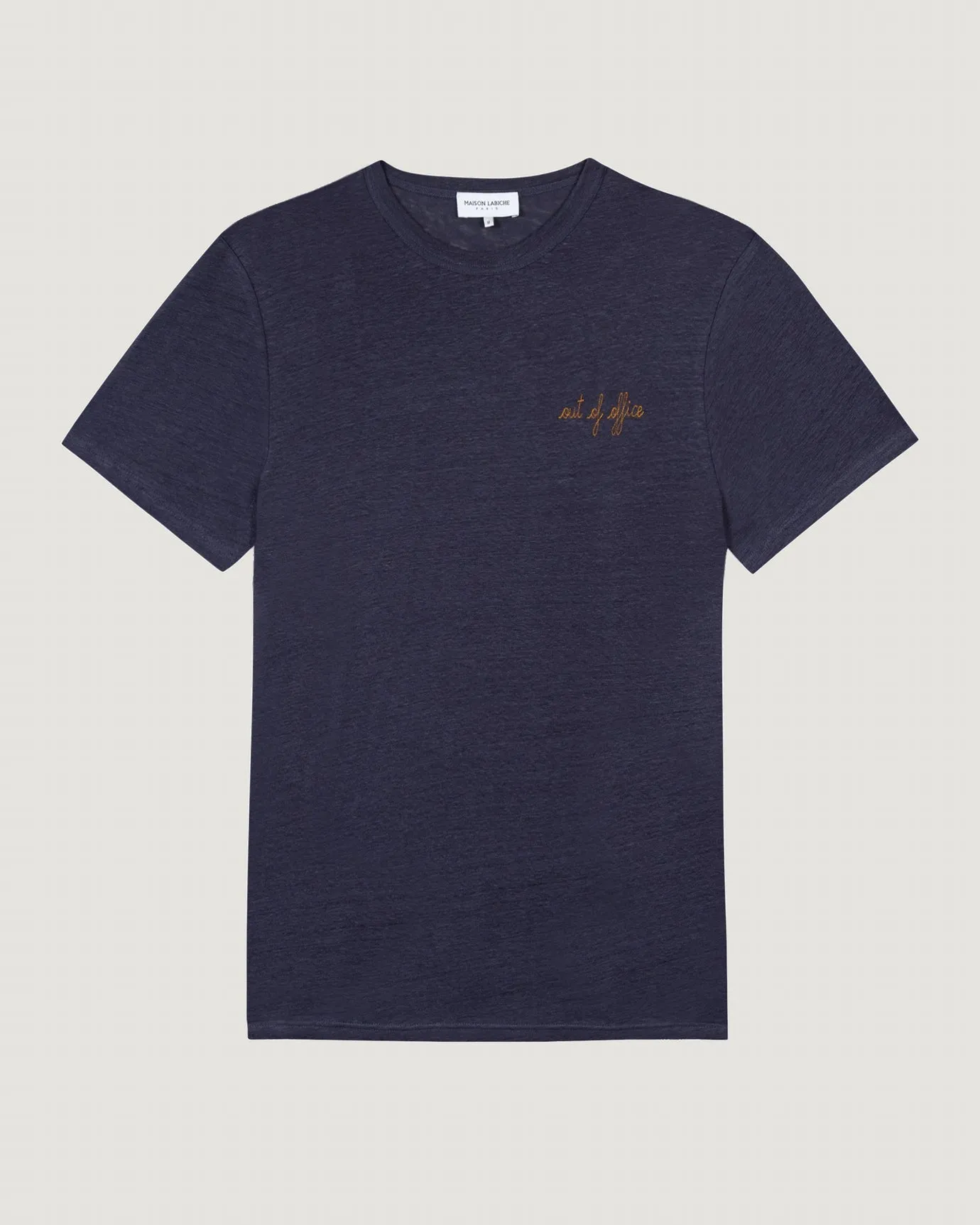 "Out Of Office" linen villiers t-shirt