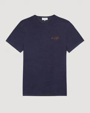 "Out Of Office" linen villiers t-shirt
